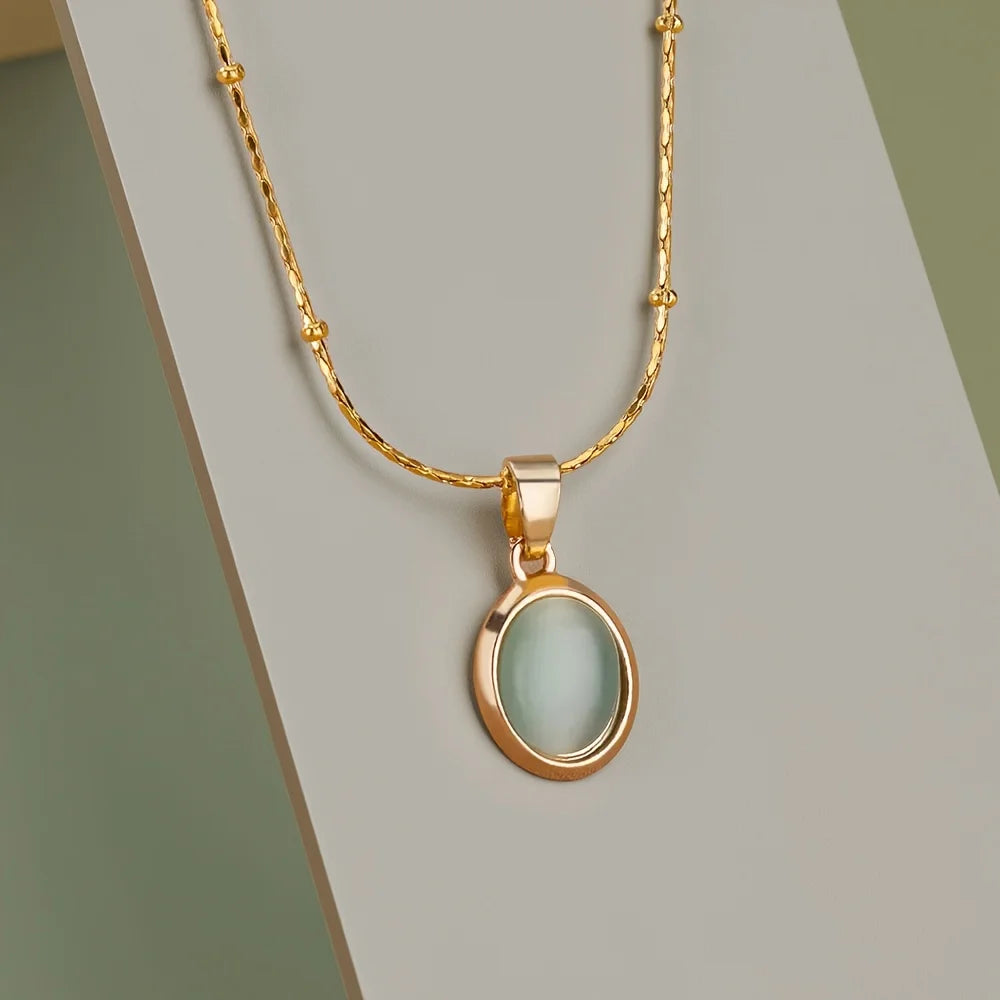 Organic Gemstone Charm Pendant Necklaces