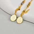 Gold and Silver Cross Bracelet