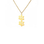 Paw Outline Pendant — Stainless Steel