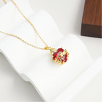 Sacred Heart Cross Necklaced