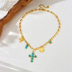 Exclusive Turquoise Cross Necklace