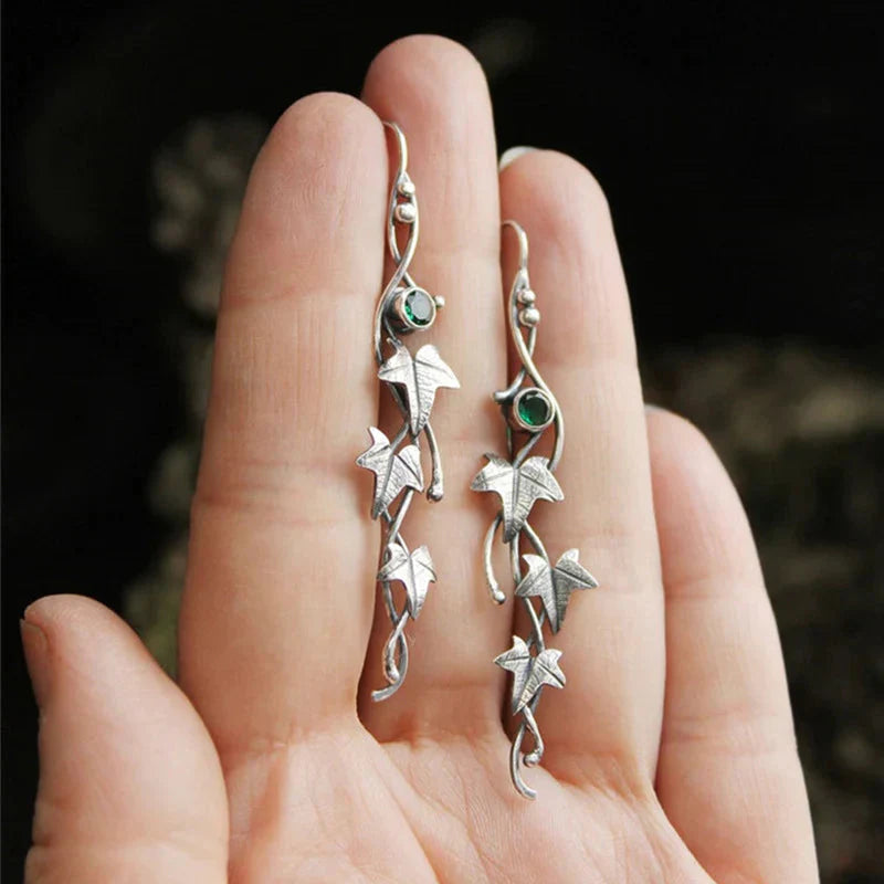 Antique Leaf Elf Earrings