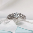 Elegant Silver and Zirconia Ring