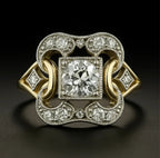 Vintage Zirconia Gold Ring