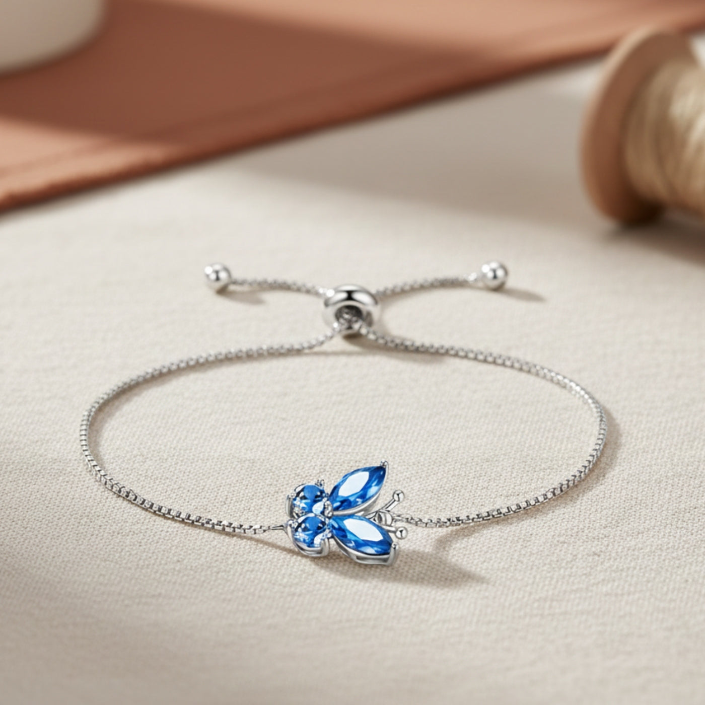Sapphire Butterfly Bracelet