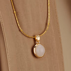 Organic Gemstone Charm Pendant Necklaces