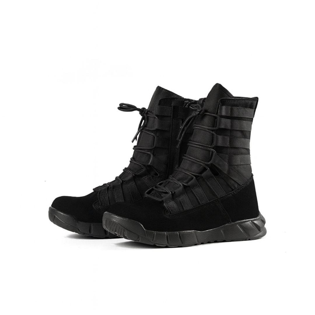 High-Top Nylon Desert Hiking Boots with Rubber Sole