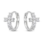 Cross Hoop Earrings Set