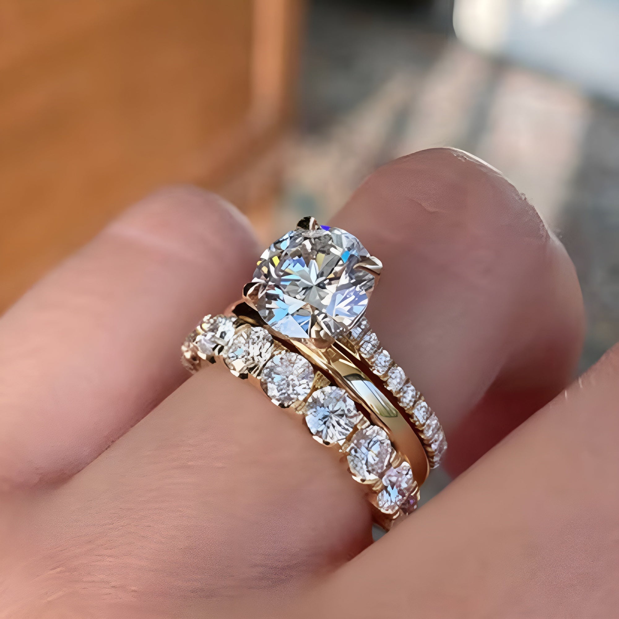 Vintage Bright Ring Set