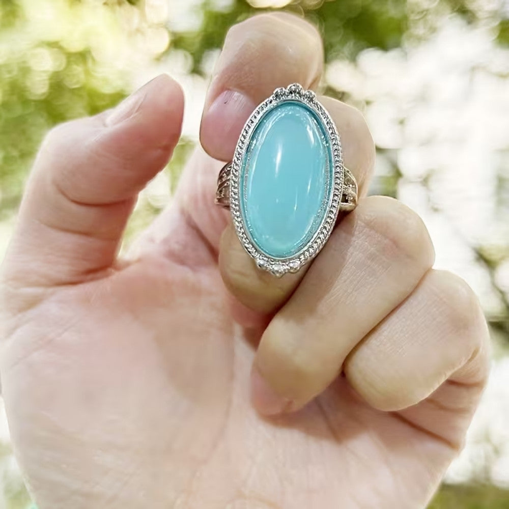 Vintage Sterling Silver Turquoise Statement Ring