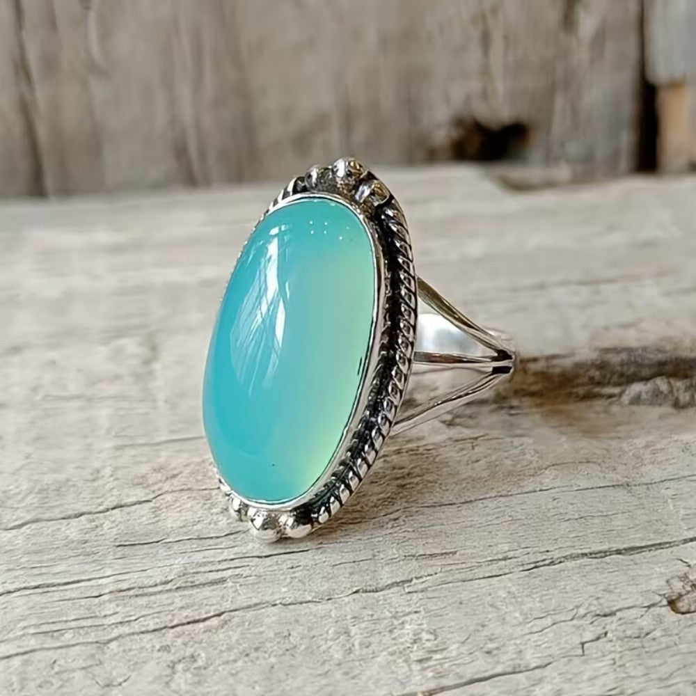 Vintage Sterling Silver Turquoise Statement Ring
