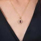 Gold Kavella Solcrimson Necklace