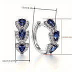 Royal Sapphire Crest Earrings
