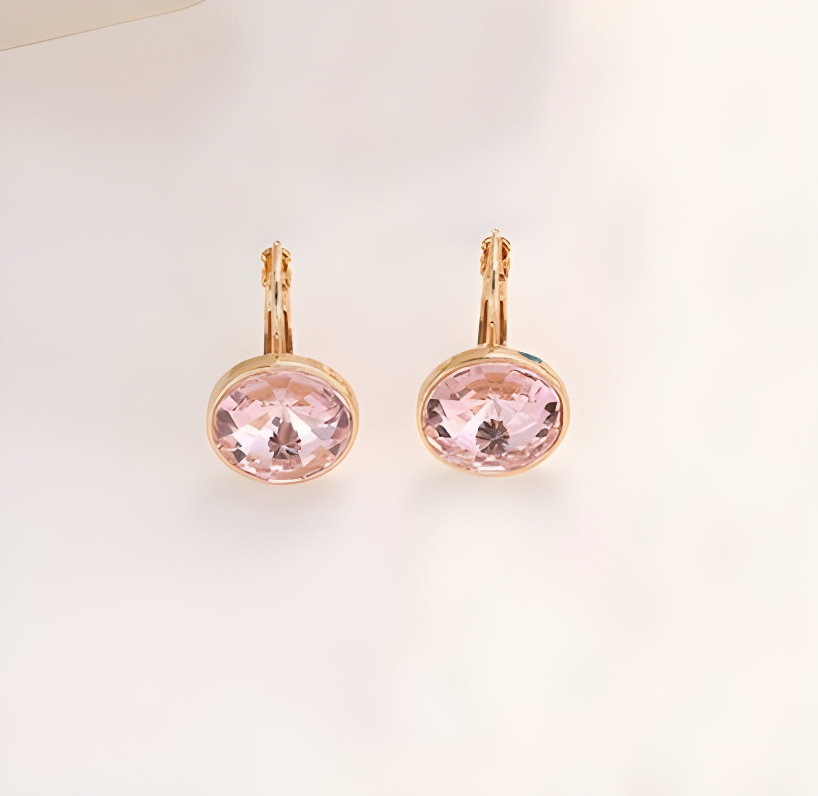 Vintage Opal Gold Earrings