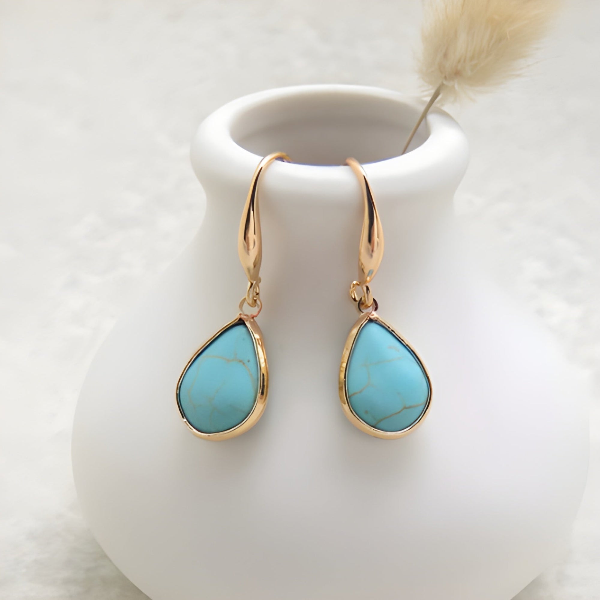 Endless Connection Turquoise Earrings
