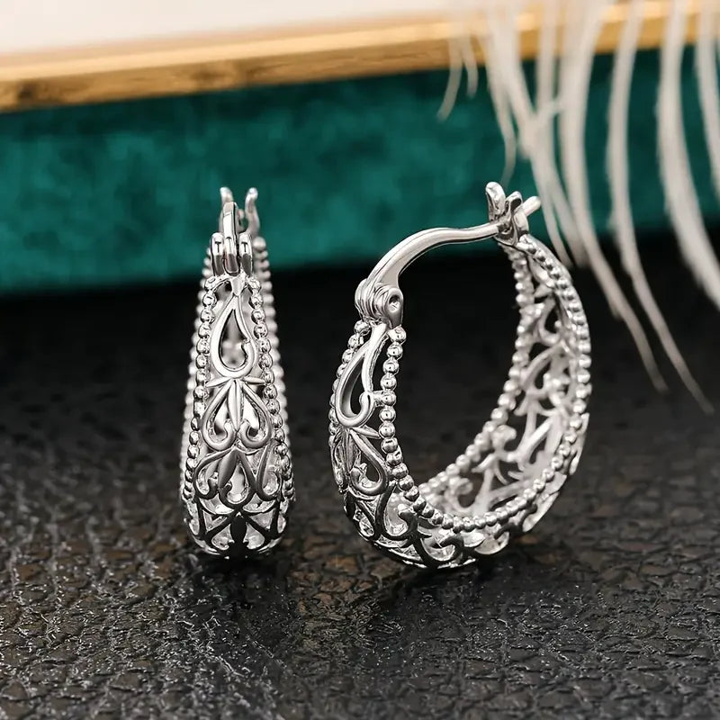 Antique Hollow Basket Earrings