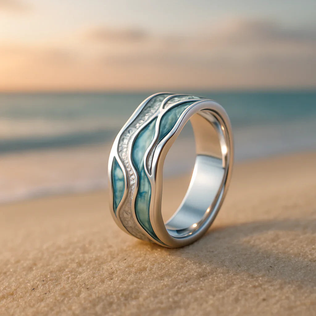 Seasilver Ripple Ring