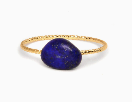 Thin Ring with Colorful Stones
