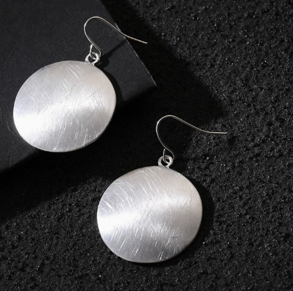 Retro Gold Record Earrings