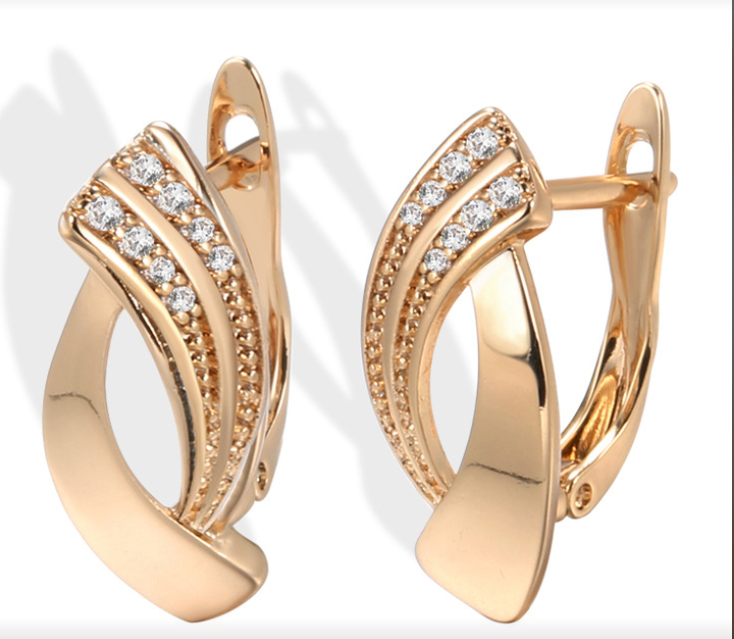 Elegant Rose Gold Earrings