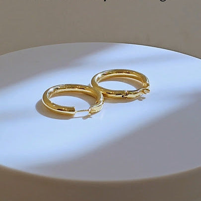 Radiant Large Gold Hoops