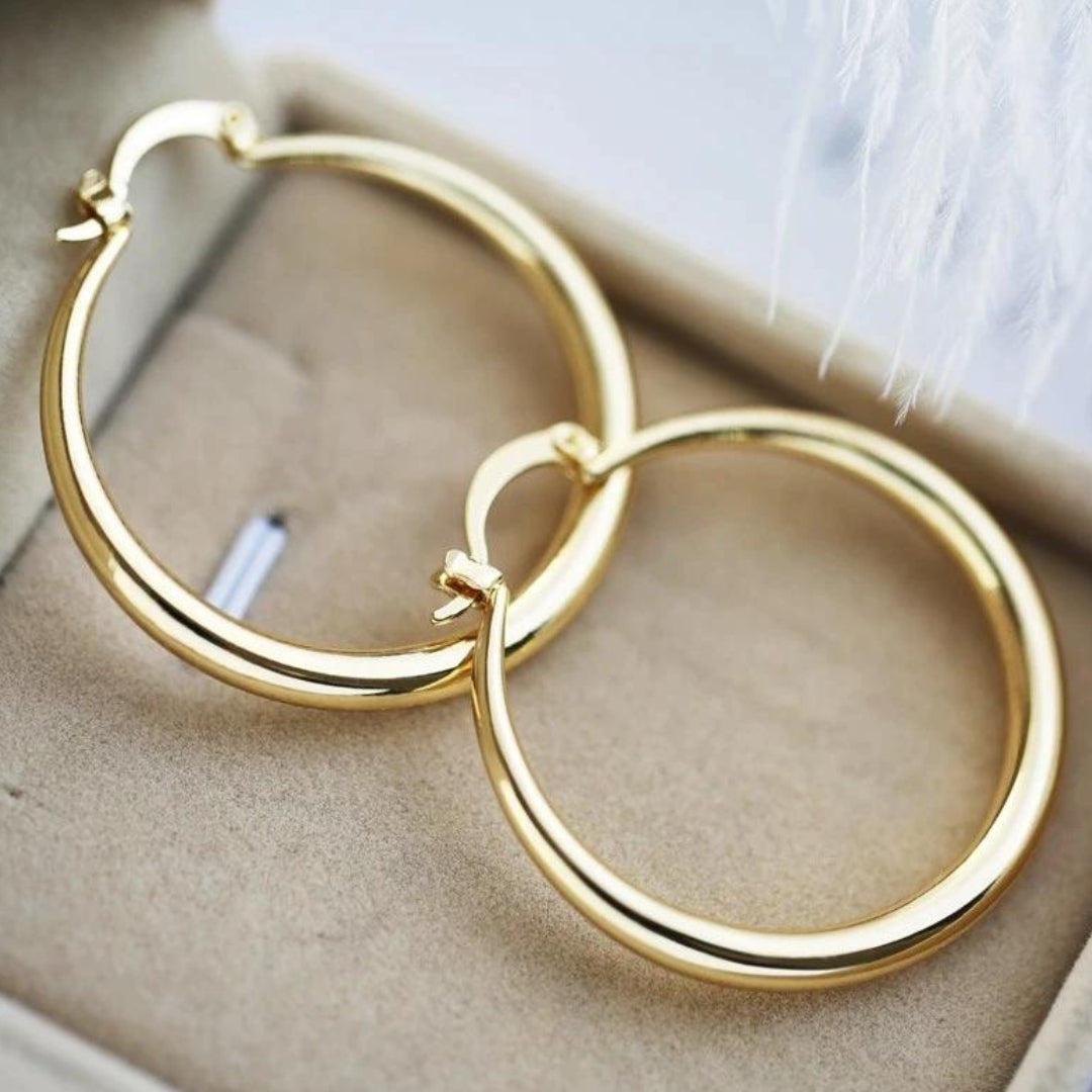 Radiant Large Gold Hoops