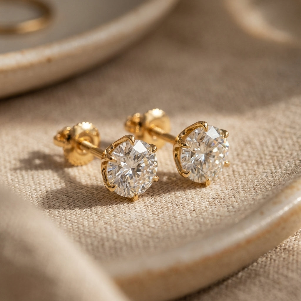 Elegant Tera Gold Drop Earrings