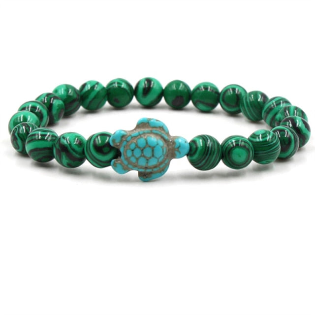Unique Natural Stone Beads Turtle Bracelets
