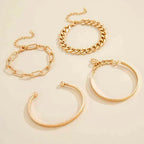 Elegant Elan Mercer Gold Bracelet Set