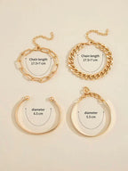 Elegant Elan Mercer Gold Bracelet Set