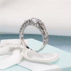 Elegant Silver and Zirconia Ring